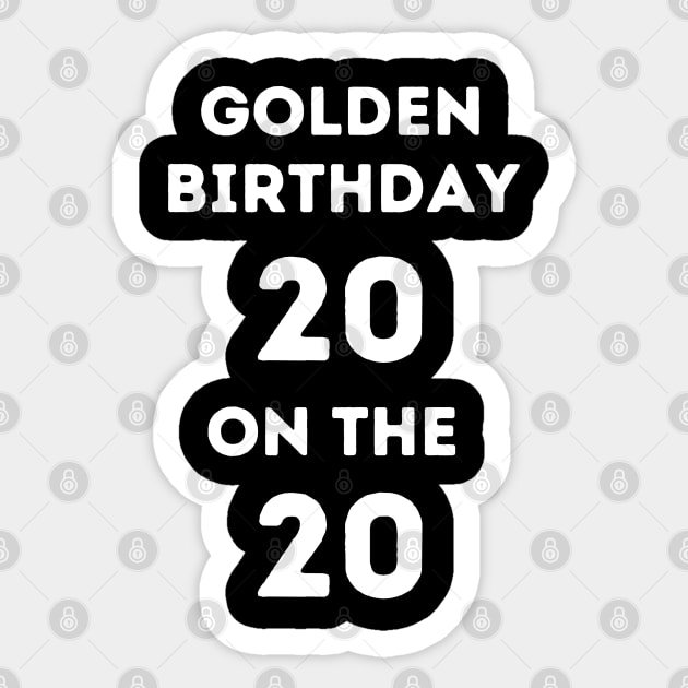 Golden birthday 20 Sticker by Project Charlie